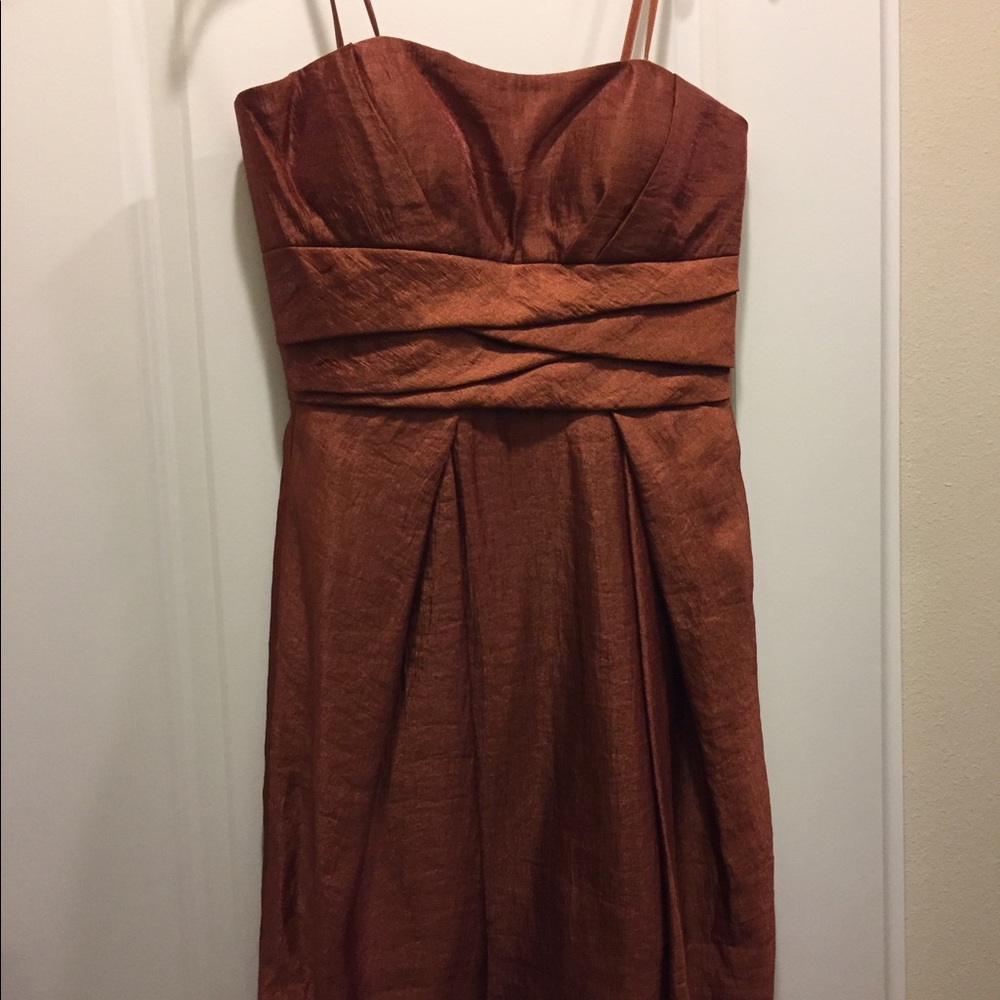Rust color dress for special occasion