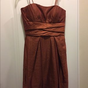 Rust color dress for special occasion