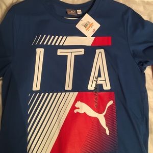 MENS SMALL ITALY PUMA TEE