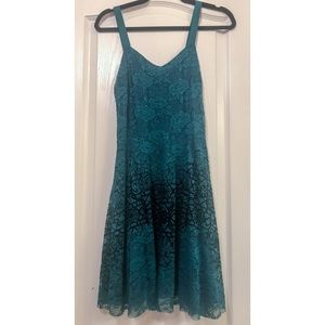 Free People Green Lace Dress