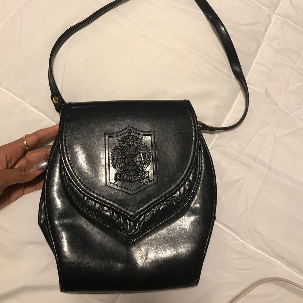 'Belle Rose' leather cross body bag
