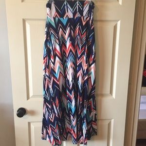 Chevron Maxi Skirt