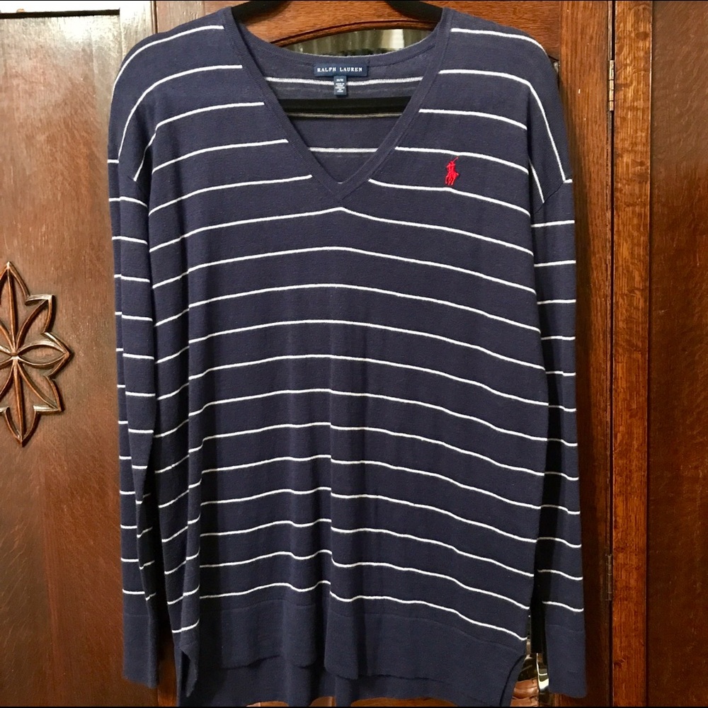 Ralph Lauren summer weight striped linen pullover