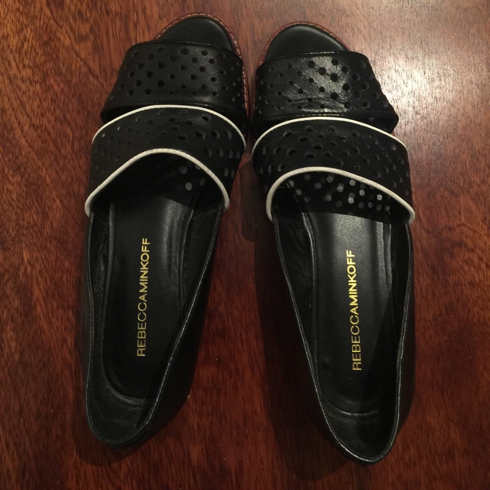 Rebecca Minkoff Sadie Perforated Leather Sandals