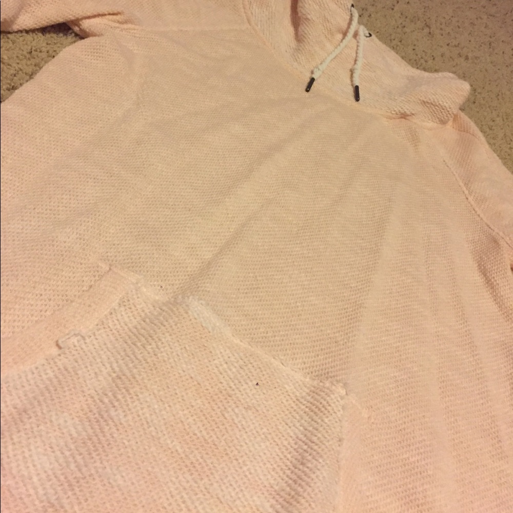 Pink knit scarf neck top - Picture 2 of 2