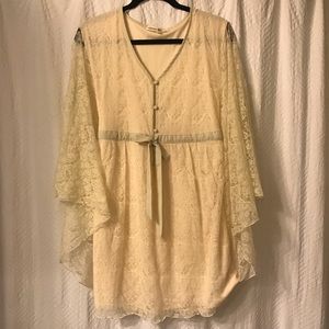 Altar'd State Cream Lace Dress