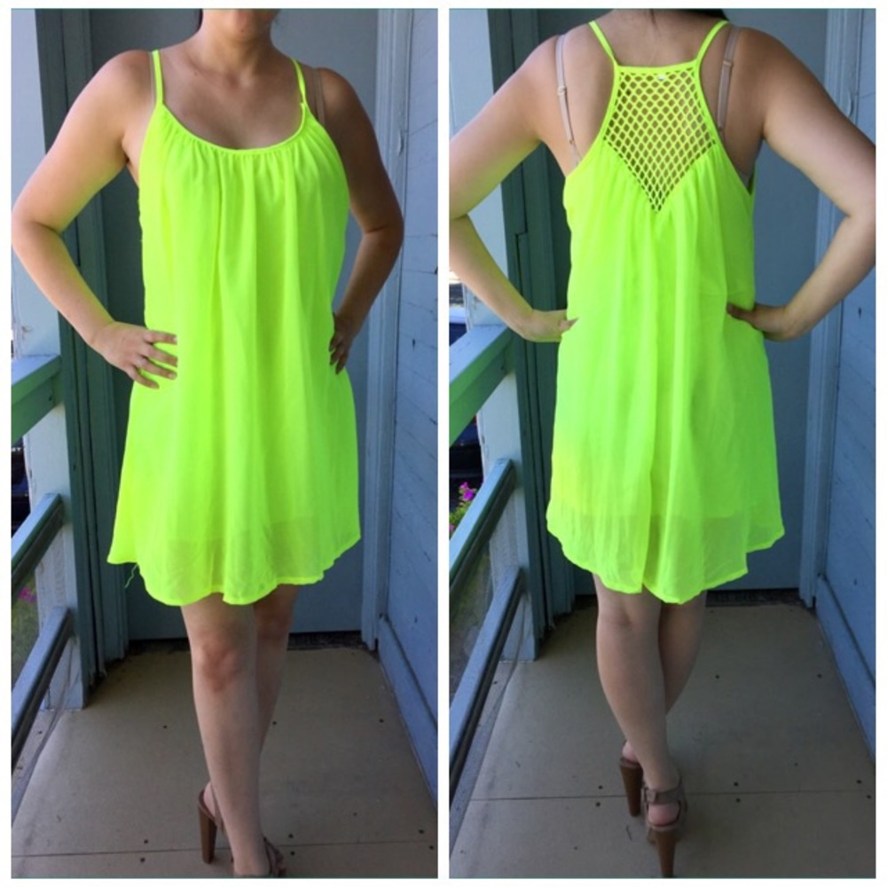 Neon Green Summer Dress ☀️
