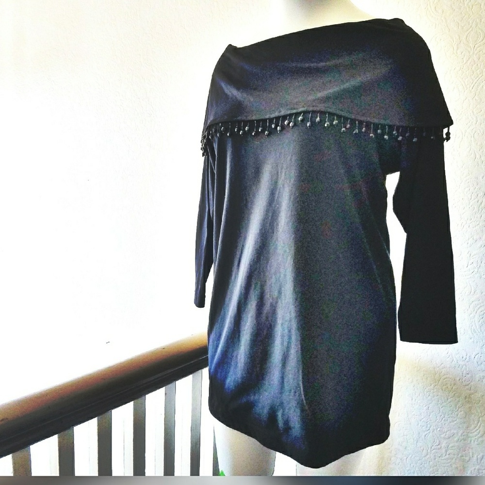 Beaded Tunic (black)