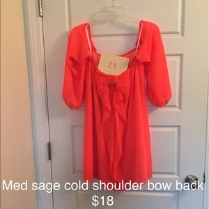 Cold shoulder dress