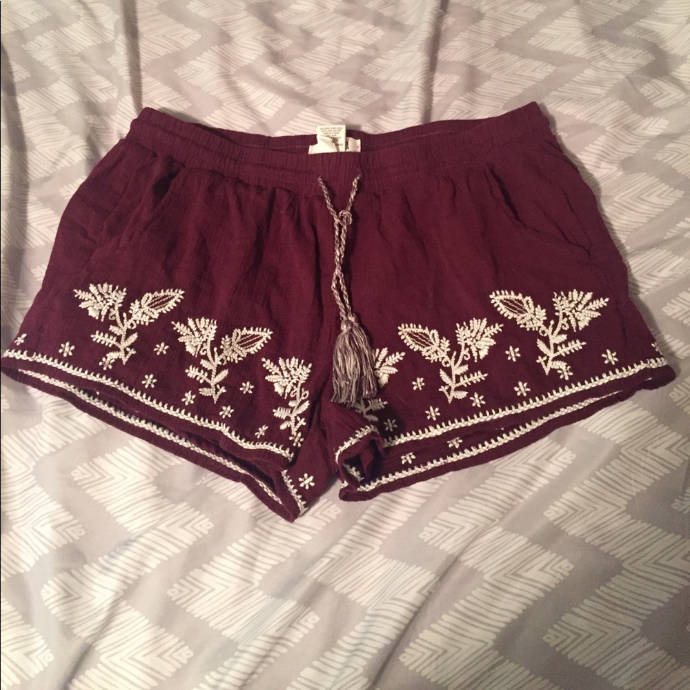Maroon shorts