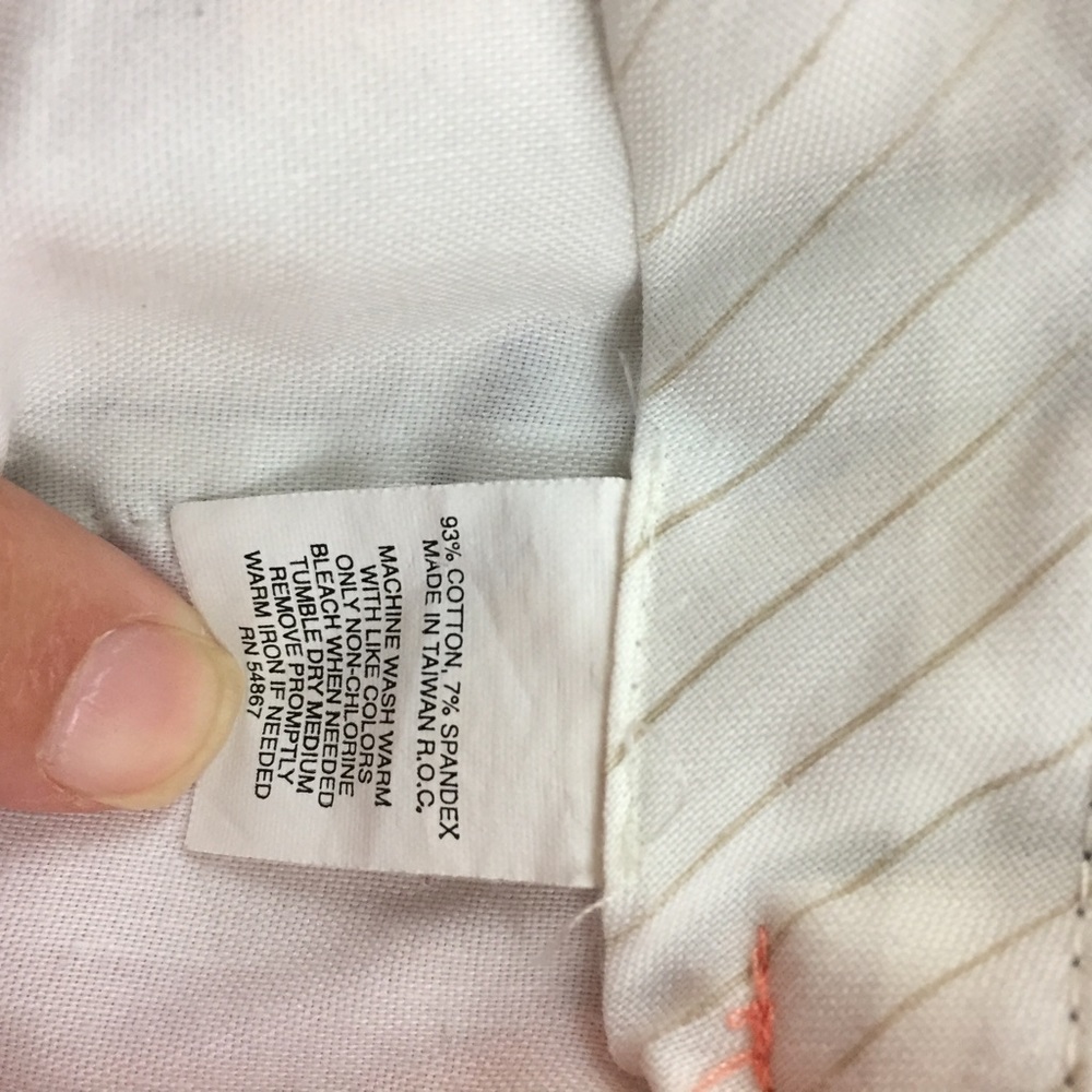 Express Editor Paisley Crop Flare Coral Pants 2 - Picture 4 of 6