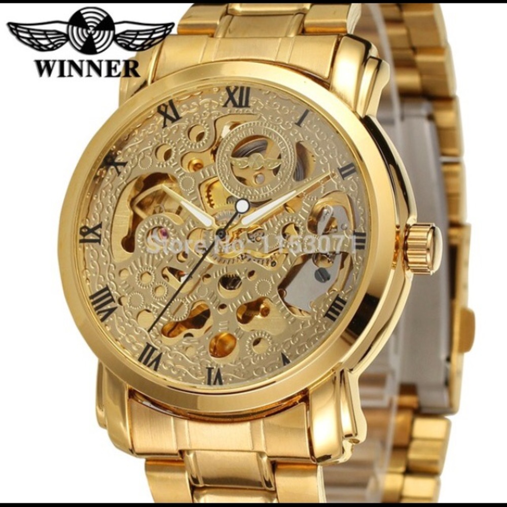 Brand new gold iced watch