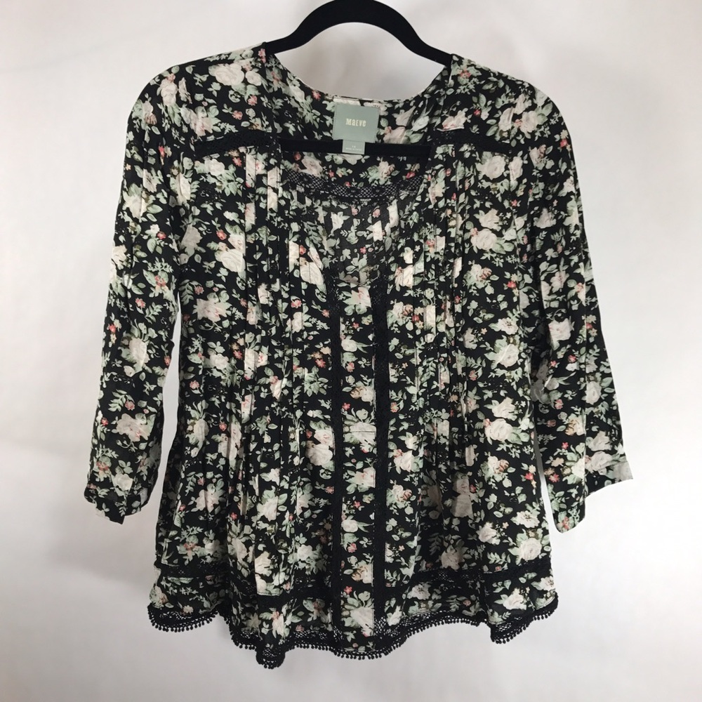 Anthropologie floral Maeve top
