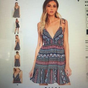 Lulus Art of the Matter Strappy Mini Dress Small