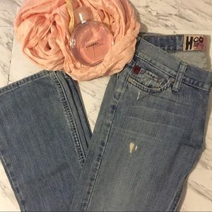 Hollister Distressed Flare Jeans