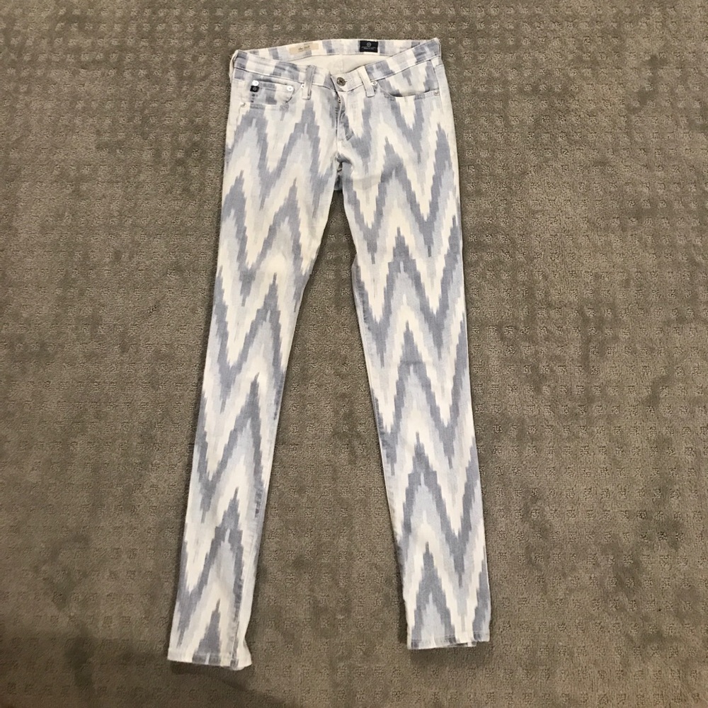 AG jeans blue and white size 26 the stilt ankle