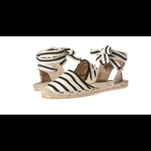 Classic Striped Soludos Sandals with tie up