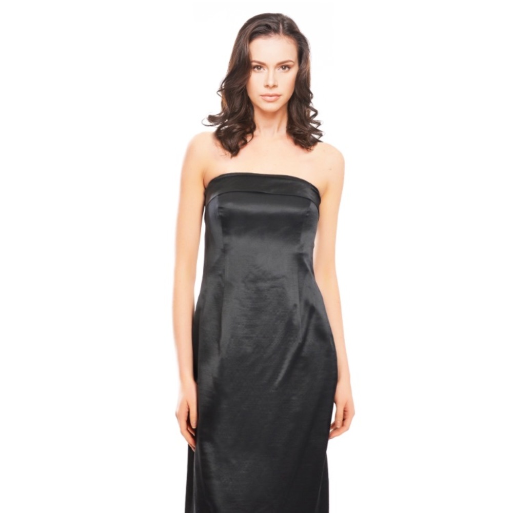 $1050 Retail Escada Silk strapless duchesse - Picture 1 of 8