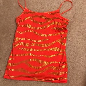 NWT Aeropostale Tank Top with Gold Foil Motif