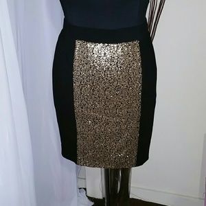 Sequin Pencil Skirt