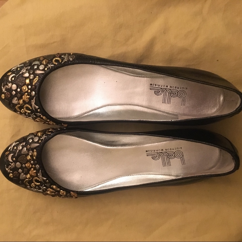 Sigerson Morrison studded flats
