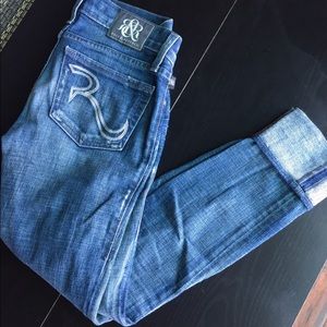 Rock & Republic skinny whitewashed jeans