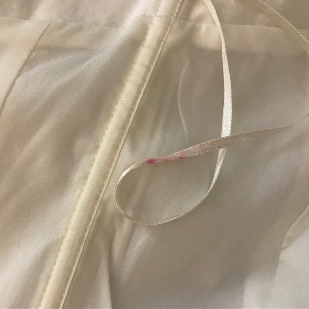 Club Monaco white strapless dress has pockets NWOT - Picture 4 of 5