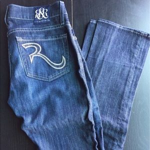 Rock & Republic dark denim straight leg jeans