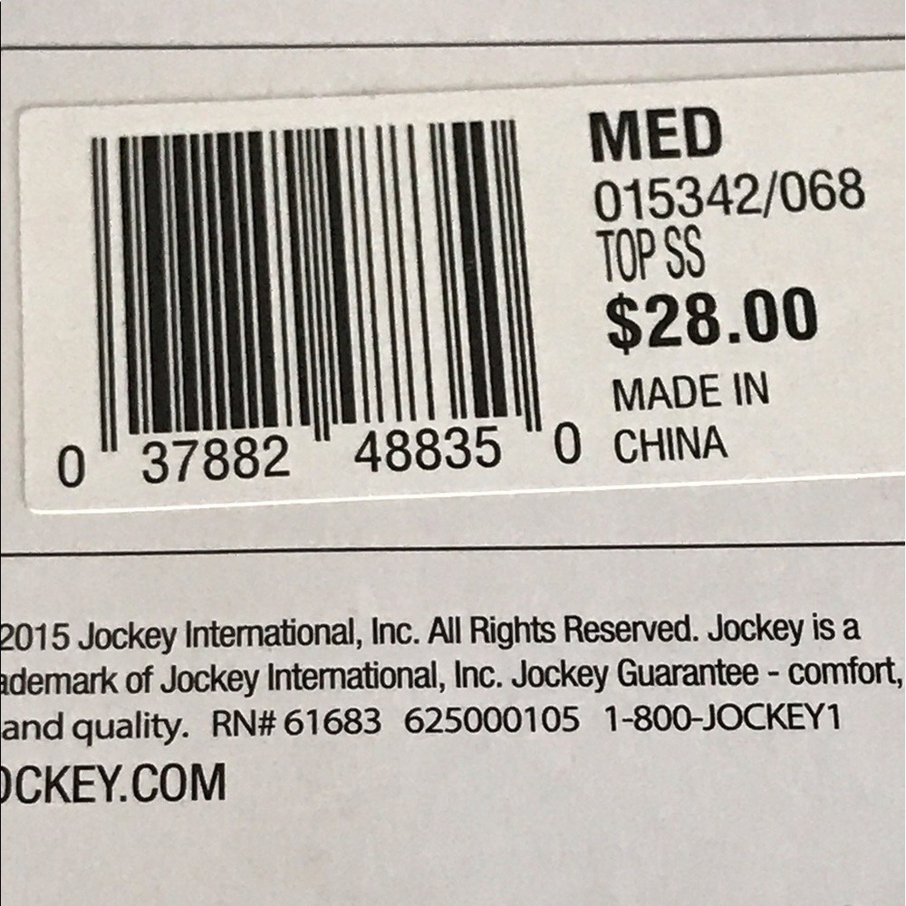 NWT Jockey Sport Tee dark grey - Picture 4 of 4