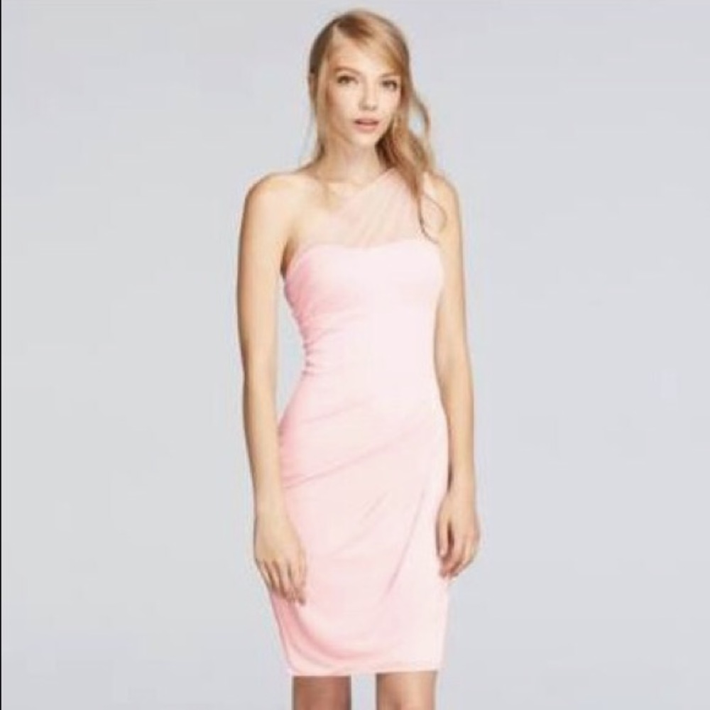 Davids Bridal Bridesmaid Petal Pink Size 8