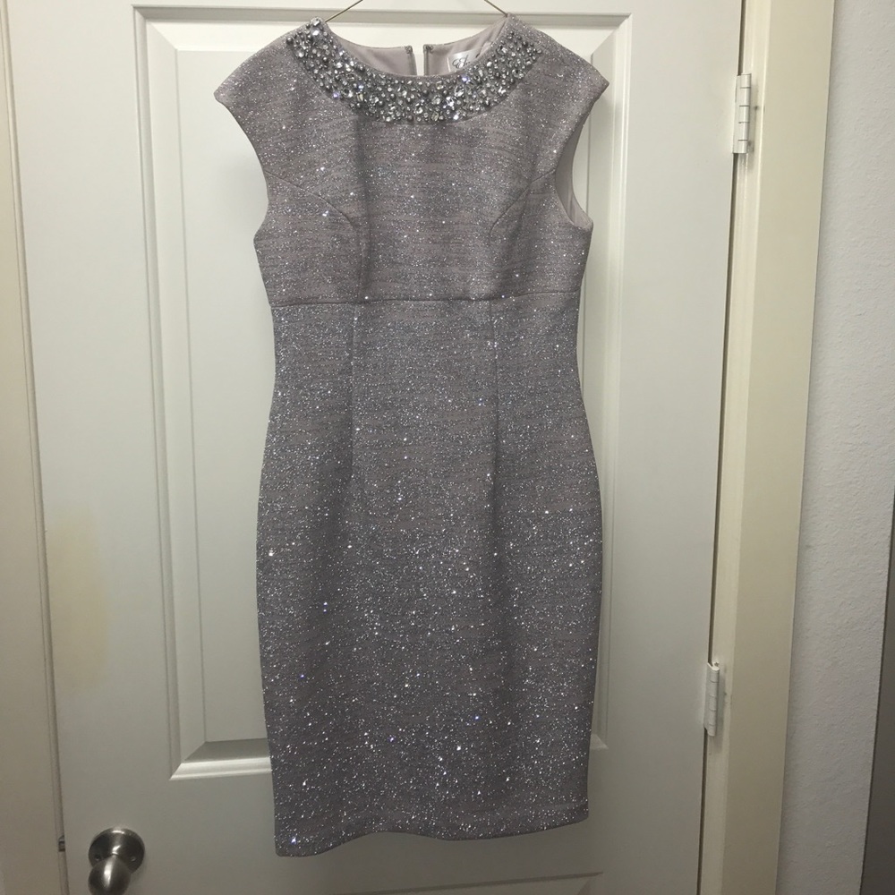 Eliza J Silver and Beige Dreaa