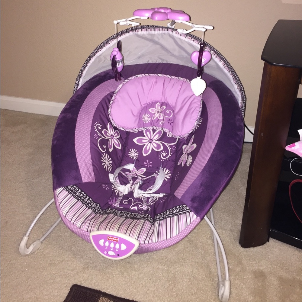 Purple/Pink Fisher Price Bouncer - Picture 1 of 1