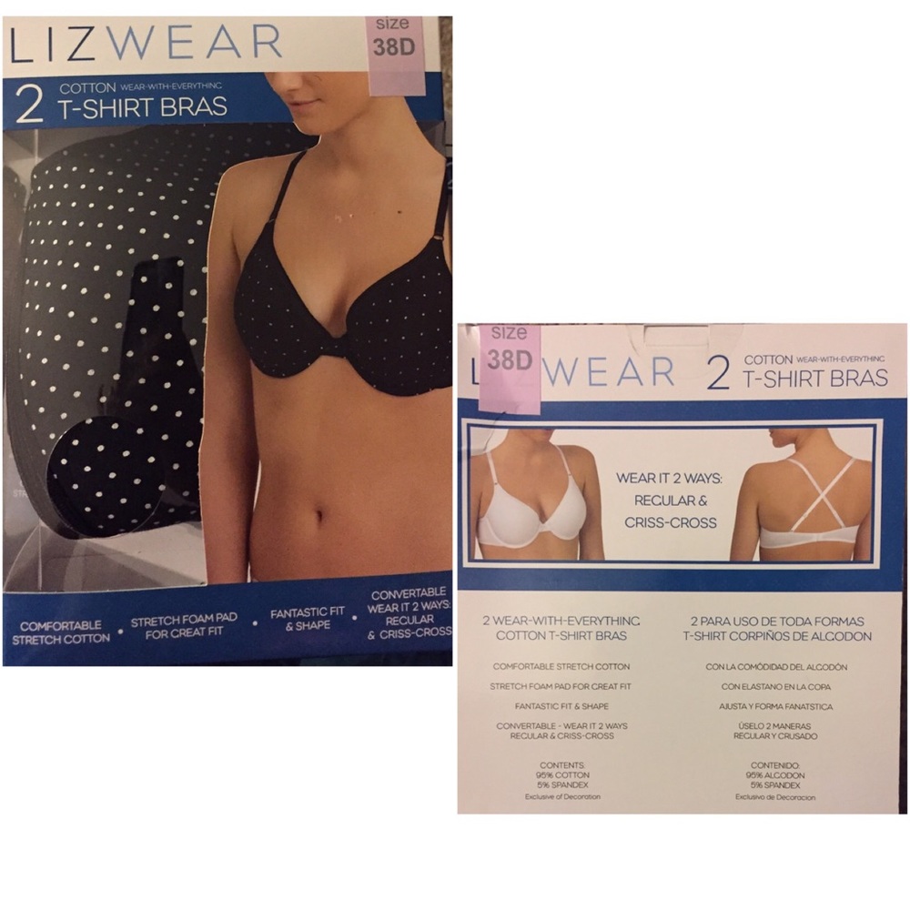 Liz wear cotton bras 38D