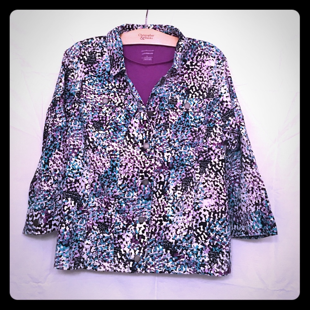 Christopher & Banks Jacket with Shell - Picture 3 of 3