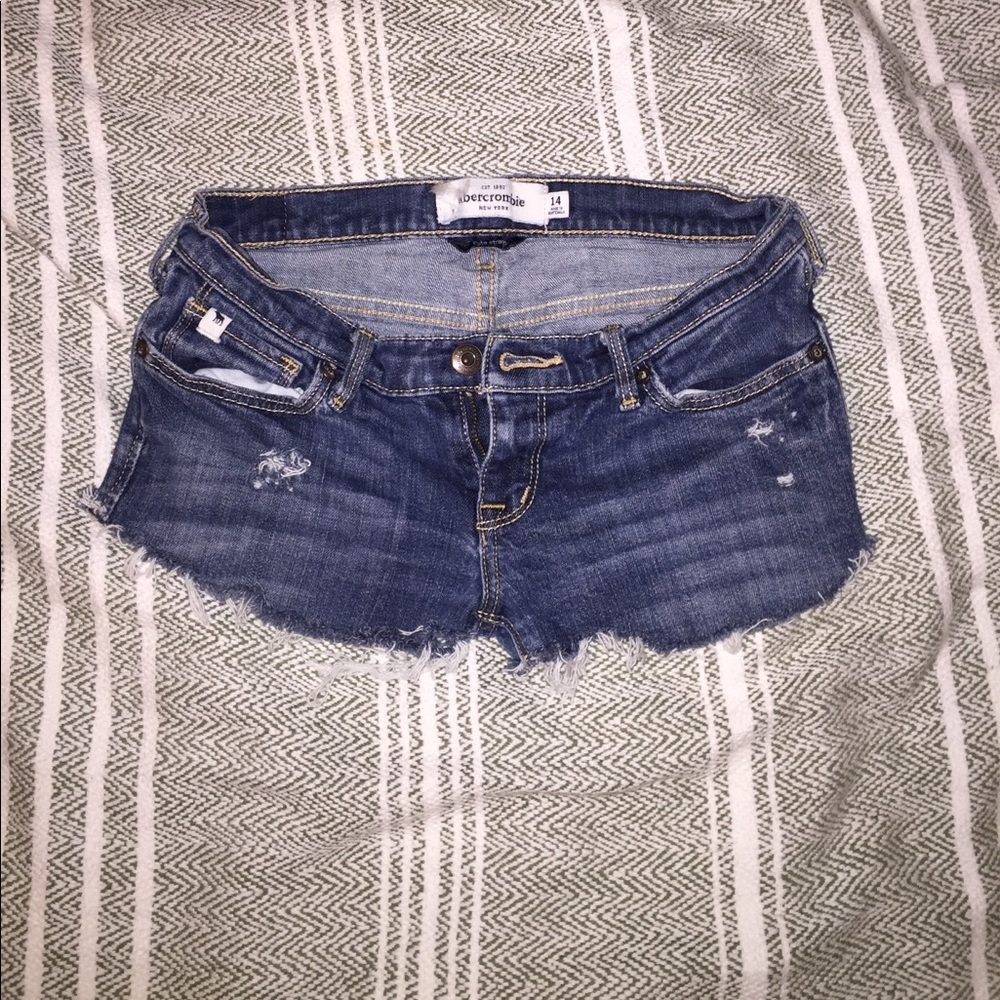 Dark Wash Abercrombie Shorts