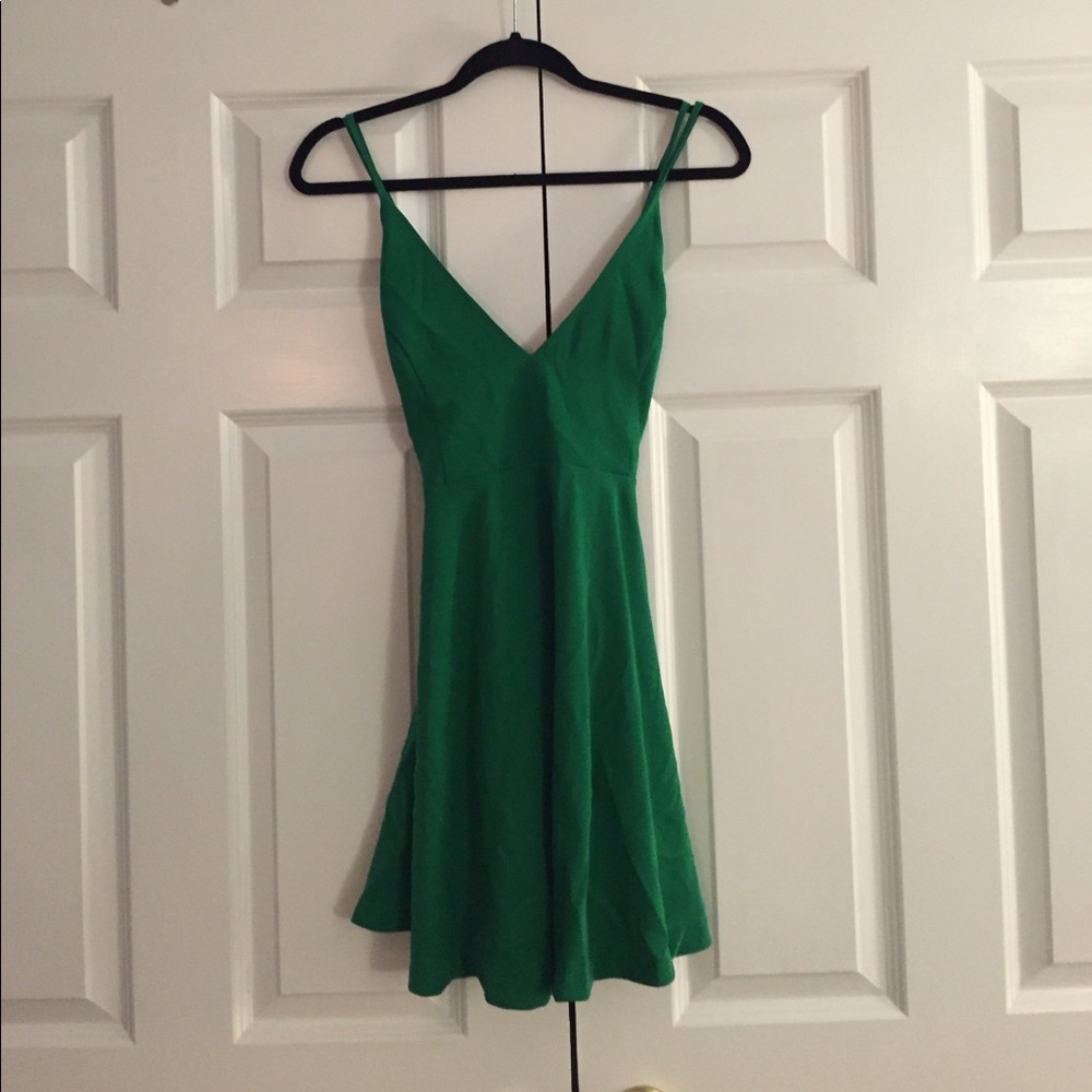 Green altered dress