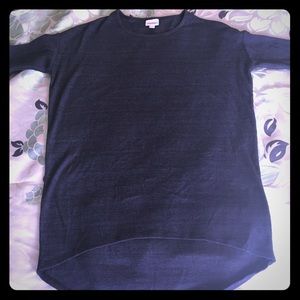 Dark grey heather ribbed Irma