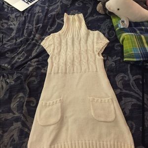 White wool dress