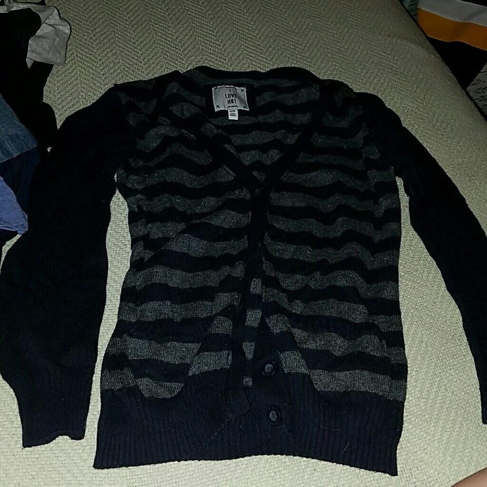 Grey and blue cardigan from forever 21 medium