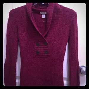 Cranberry v-neck sweater