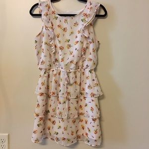 Floral Print Ruffle Tier Dress