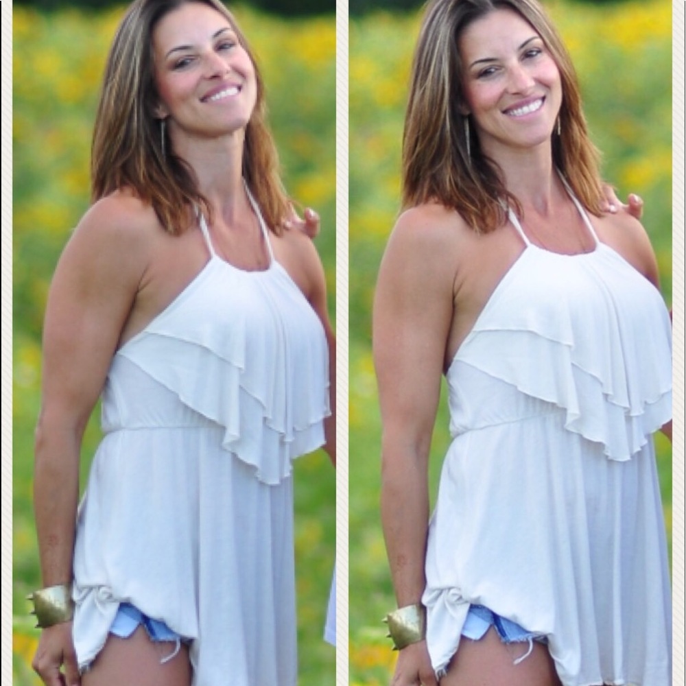 Halter baby doll top