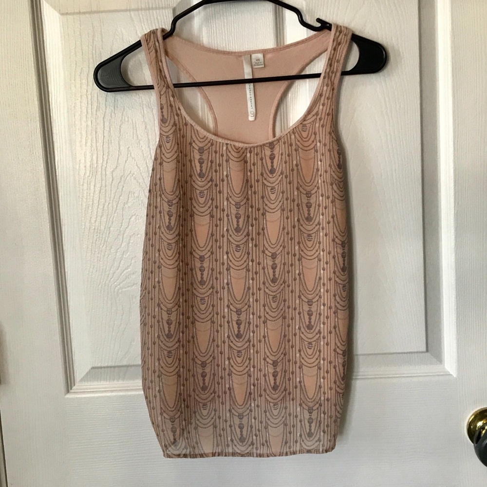 LC Lauren Conrad Chandelier Racerback Tank Top.