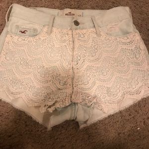 Shorts with lace