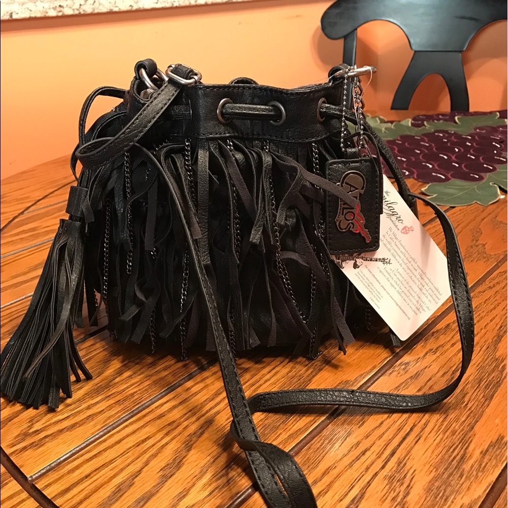 Carlos Santana Fringe Crossbody