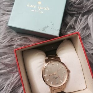 kate spade • gold gramercy grand watch