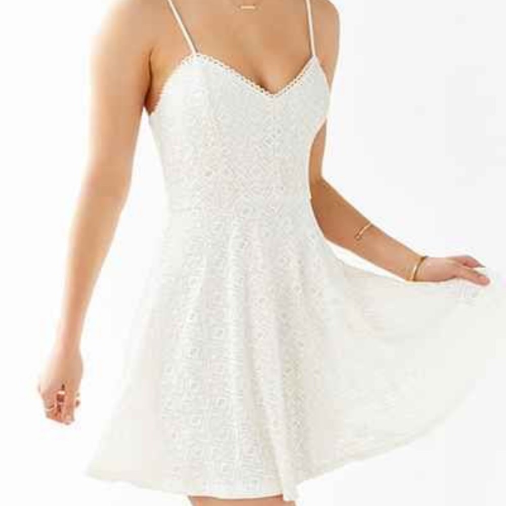 Urban outfitters white baby doll dress