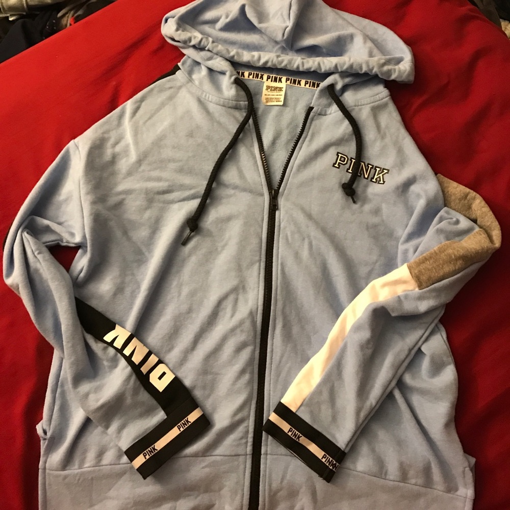 PINK zip up sweatshirt