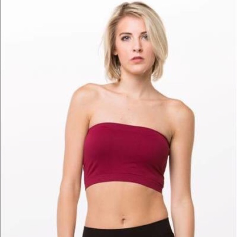 Maroon Seamless Bandeau