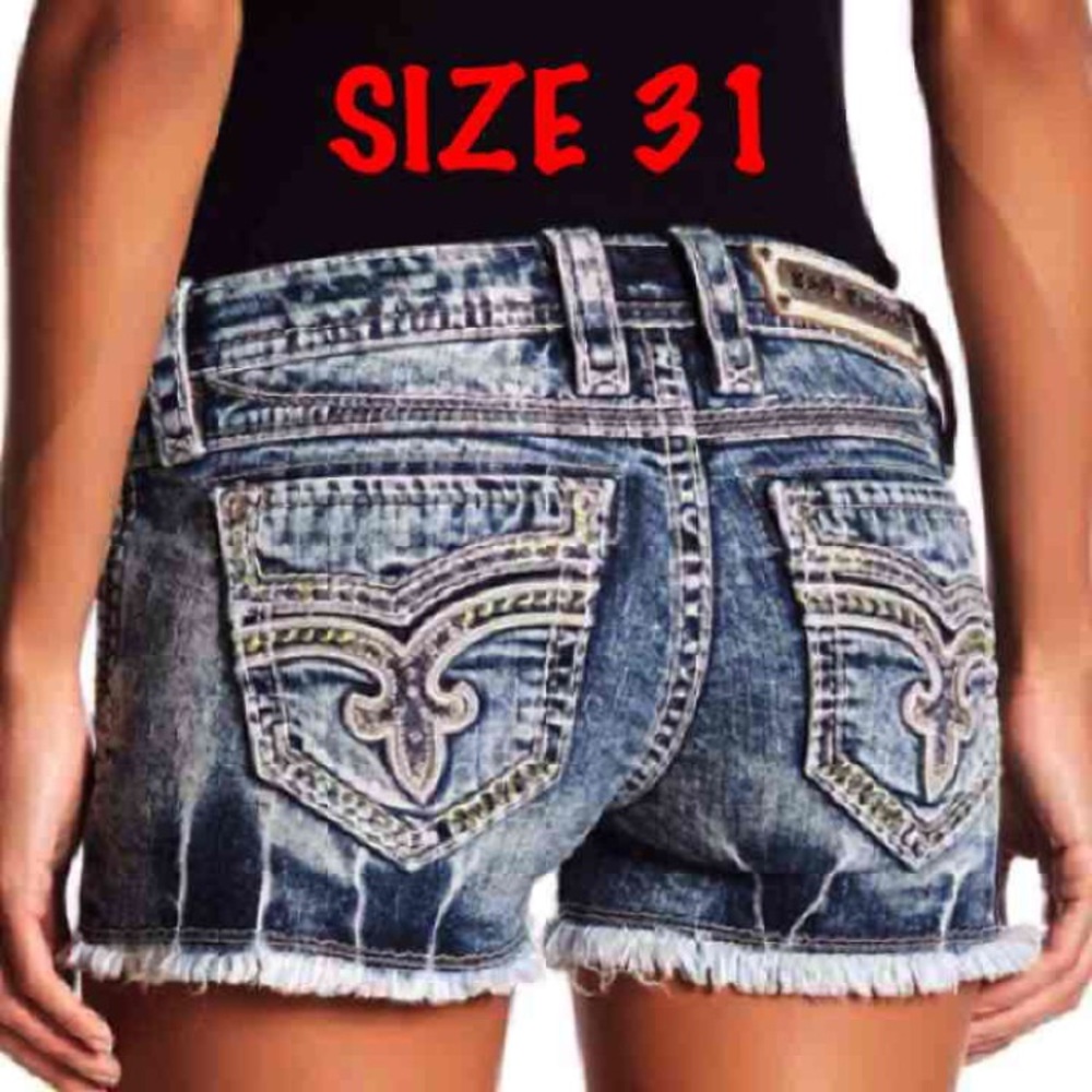 NWT 31 ROCK REVIVAL JEAN SHORTS!!